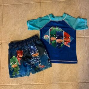 PJ masks 3T bathing suit
